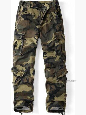 Women's Cargo Pants Ripstop Cotton Tactical Work Trousers 8 Pockets